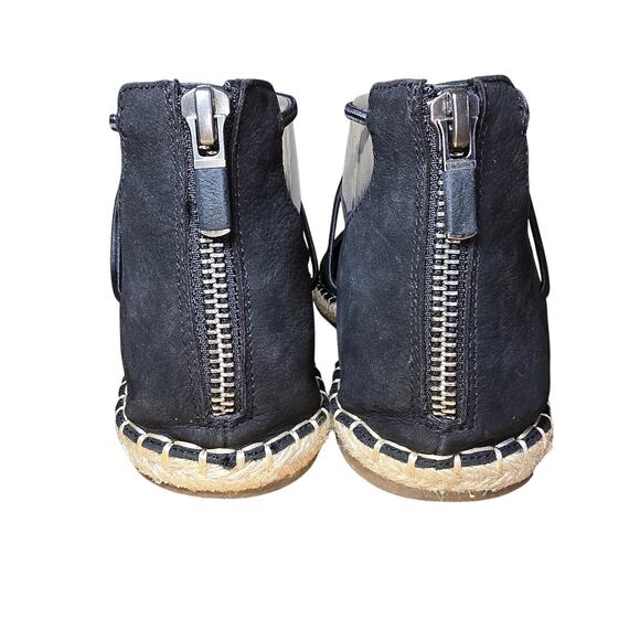 Eileen Fisher Suede Lace Up Espadrille Flat Jute Insole Round Toe Womens Sz 8.5 - Picture 5 of 8